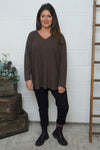 Lynna V-Neck Jumper Cocoa