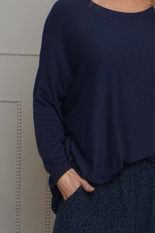 Sidonie Leopard Needlecord Trousers Navy - Image 4