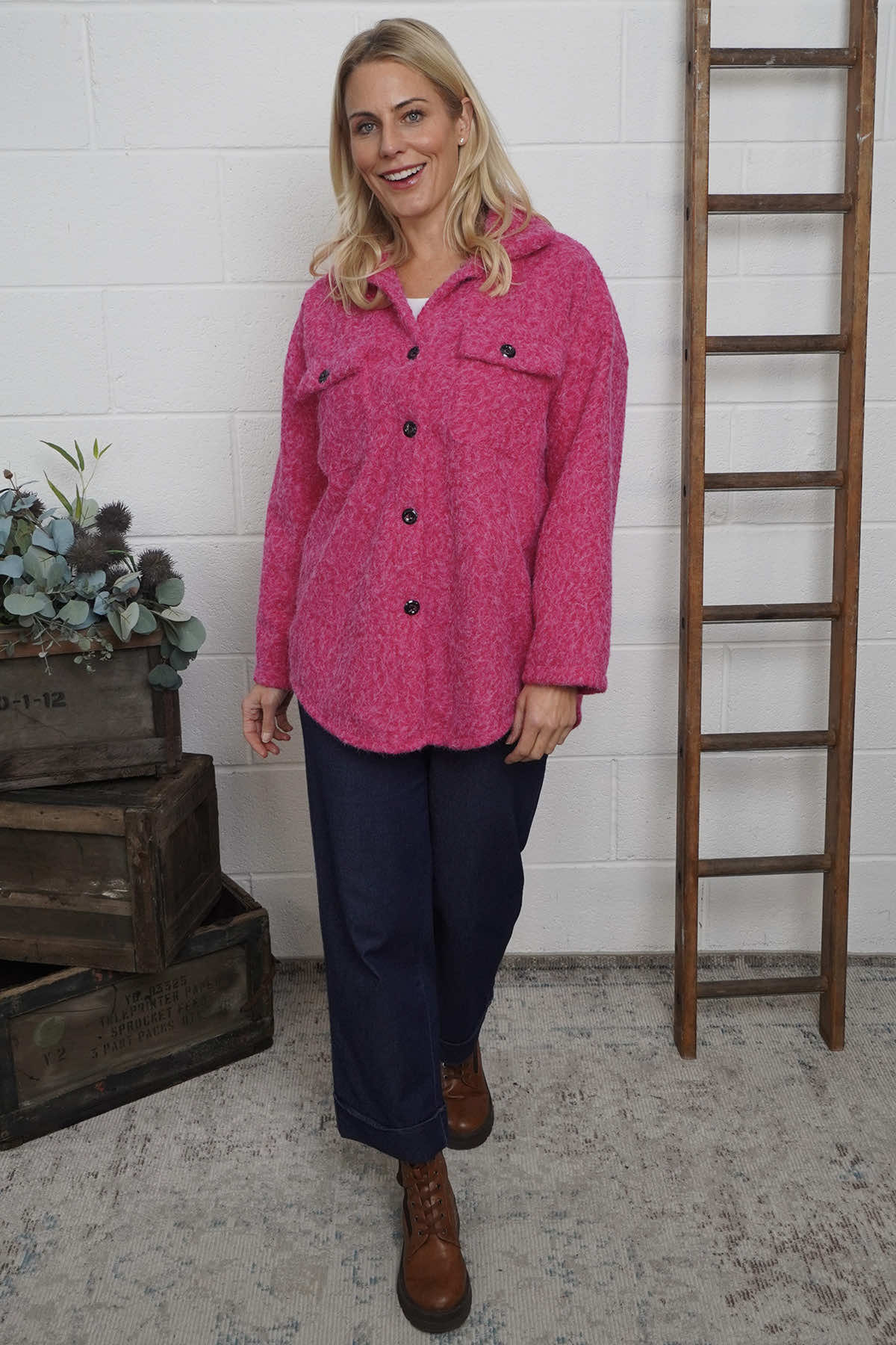 Brylee Jacket Fuchsia