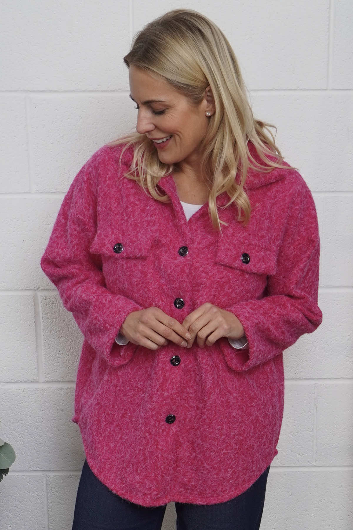 Brylee Jacket Fuchsia