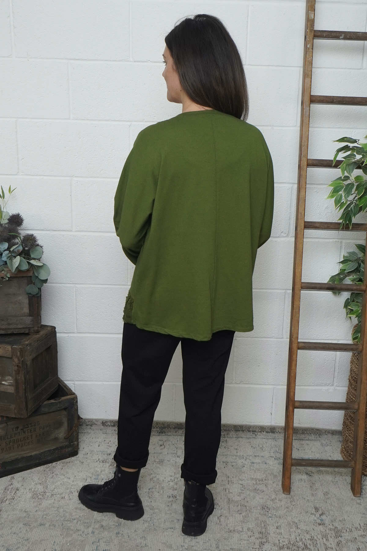 Nitara Cotton Top Olive