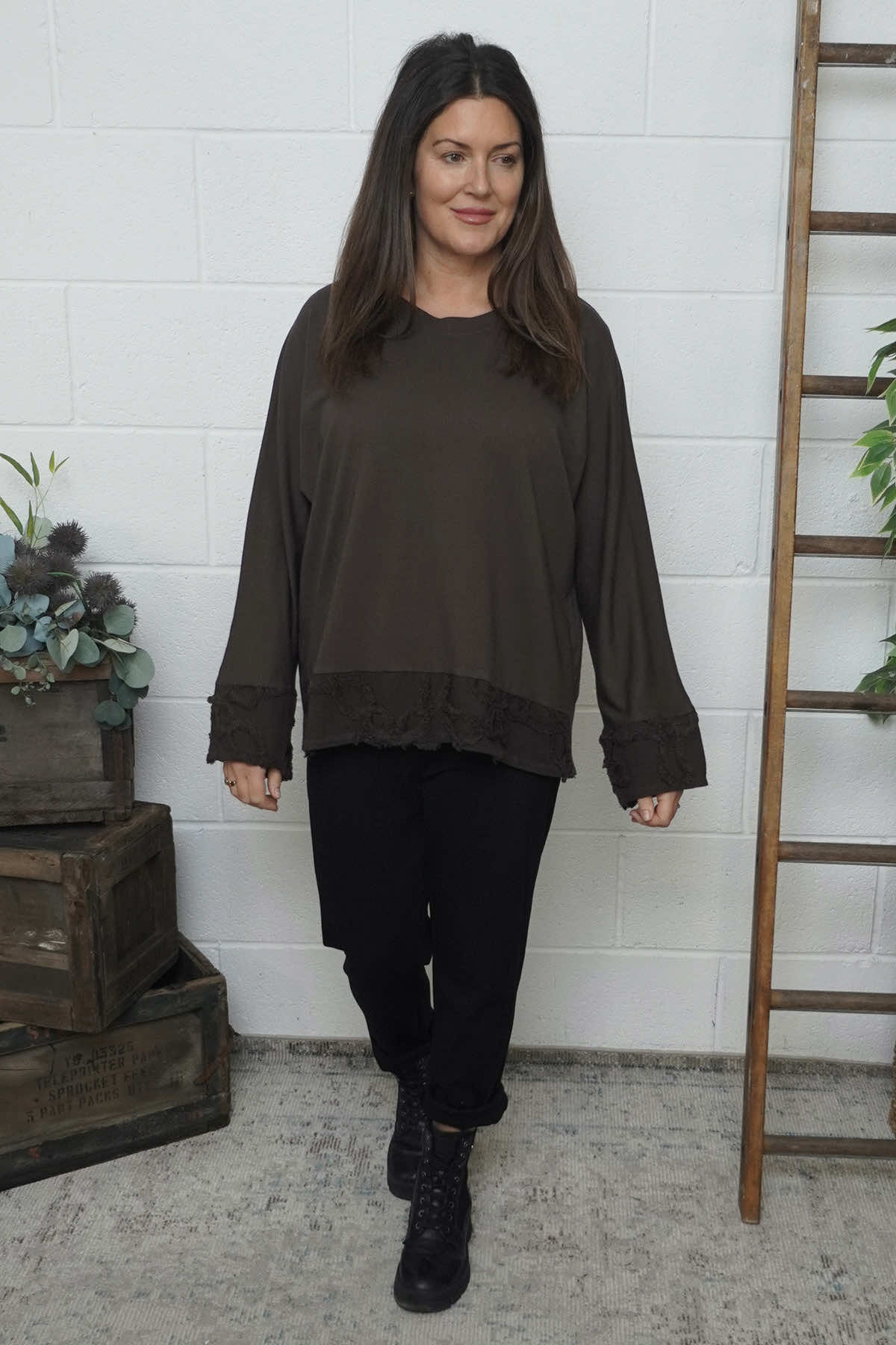 Nitara Cotton Top Cocoa