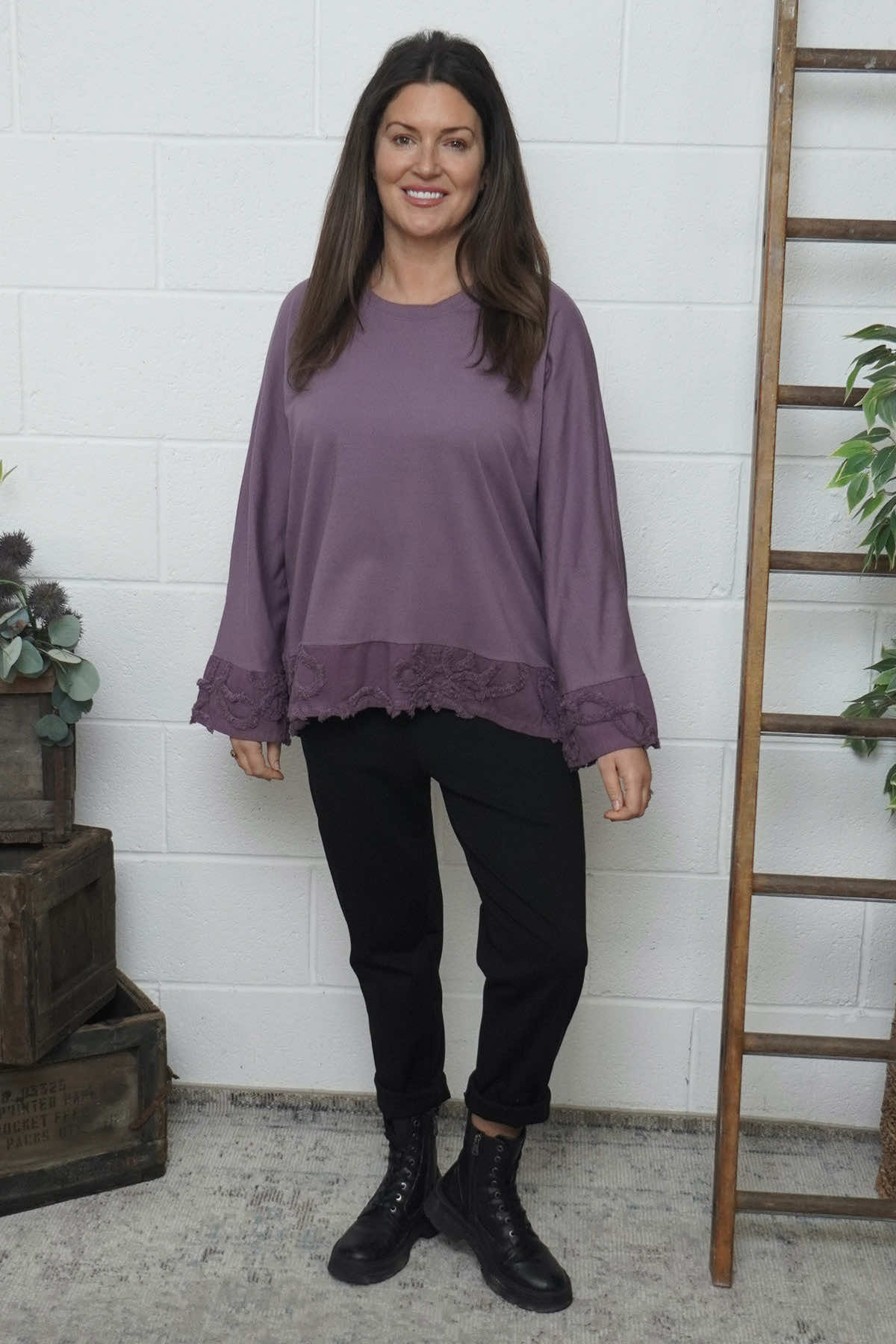 Nitara Cotton Top Purple