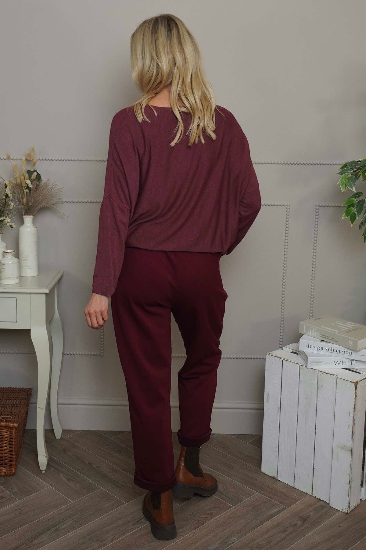 Celinda Joggers Burgundy