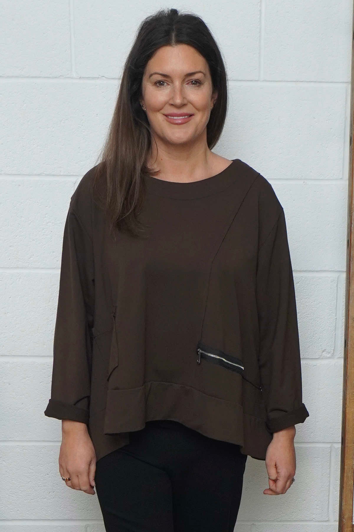 Laurissa Cotton Top Cocoa