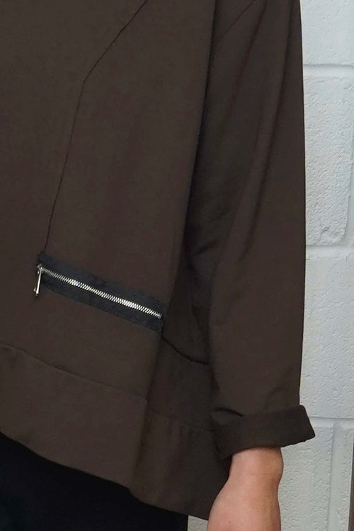 Laurissa Cotton Top Cocoa - Image 3