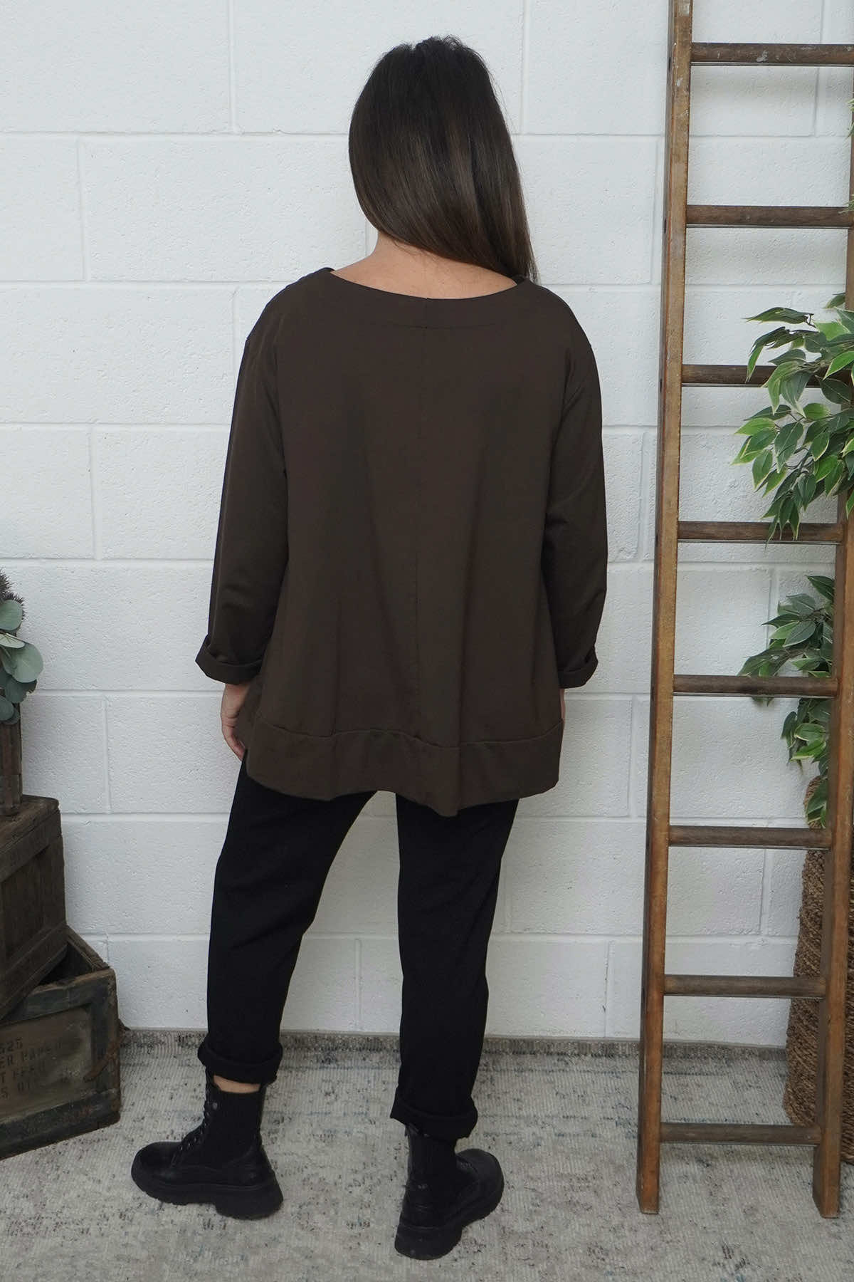 Laurissa Cotton Top Cocoa