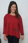 Laurissa Cotton Top Red