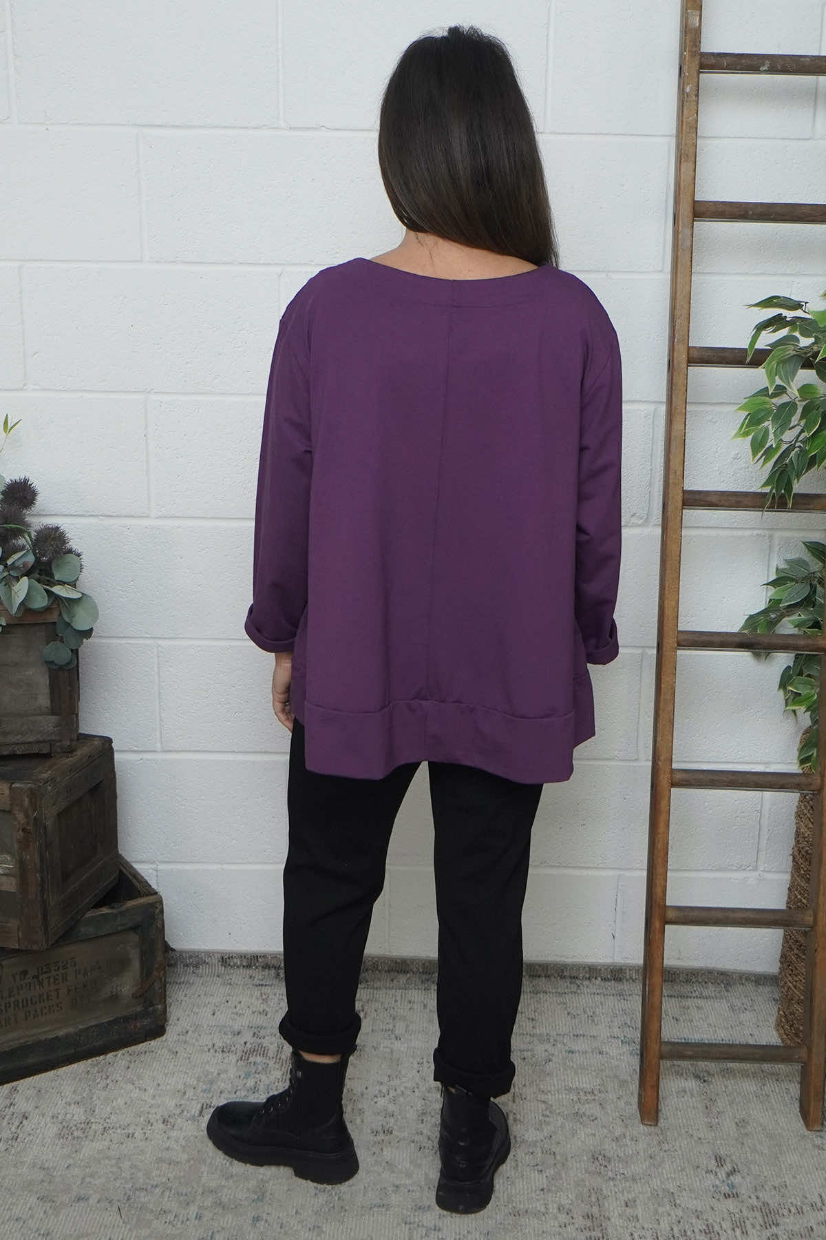 Laurissa Cotton Top Purple