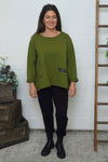 Laurissa Cotton Top Olive
