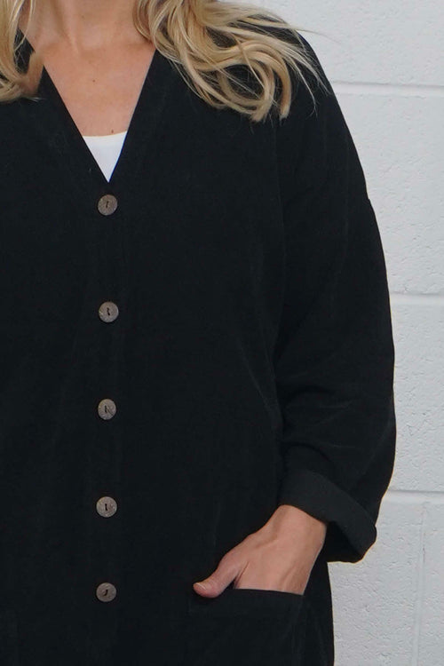 Paulton Needlecord Boilersuit Black - Image 3