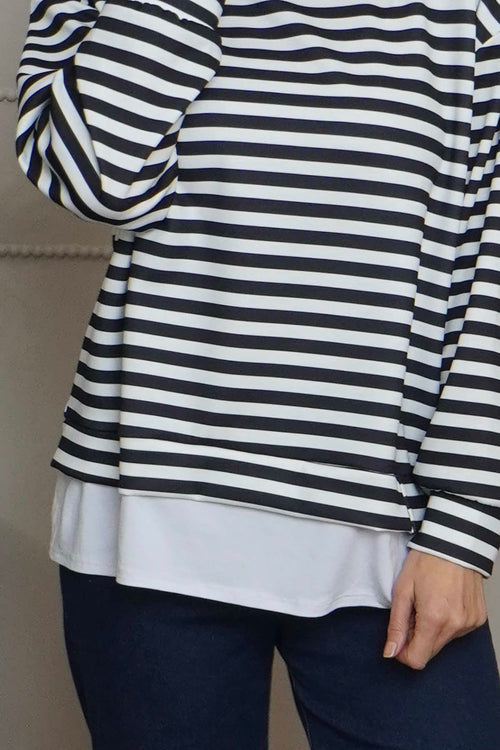 Capricia Stripe Top Black - Image 3