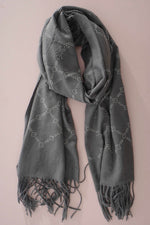 Cleo Scarf Charcoal Charcoal - Cleo Scarf Charcoal
