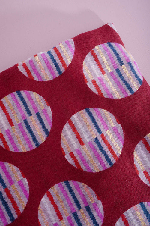 Jette Scarf Wine - Image 4