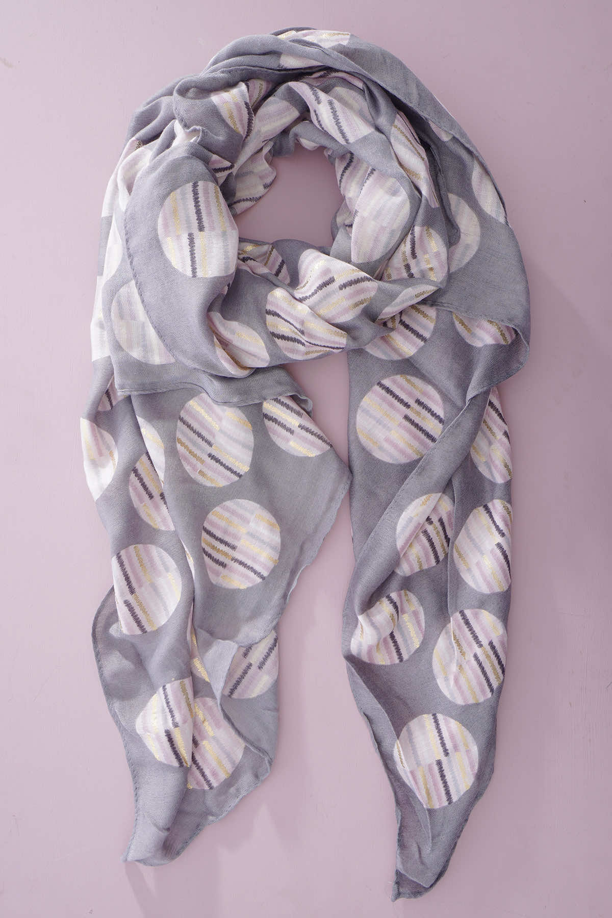 Jette Scarf Mid Grey