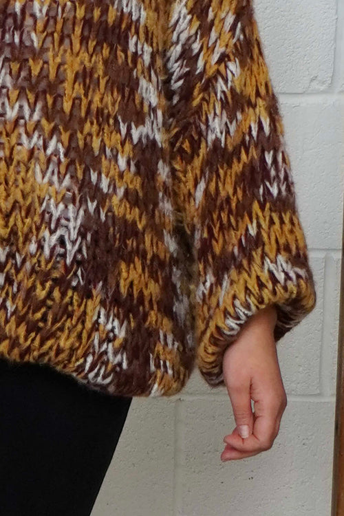 Leatrice Knitted Jumper Nutmeg - Image 3