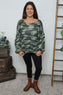 Leatrice Knitted Jumper Bottle Green