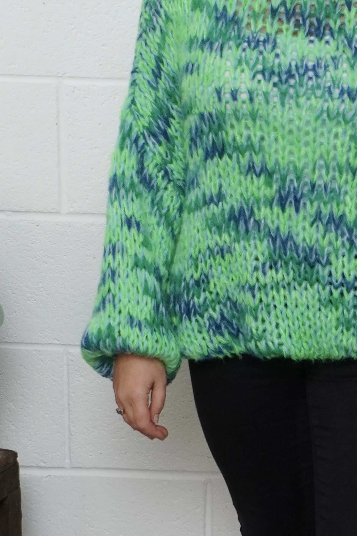 Leatrice Knitted Jumper Green