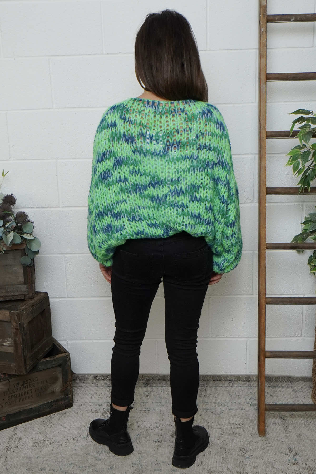 Leatrice Knitted Jumper Green