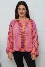 Leatrice Knitted Jumper Fuchsia Fuchsia - Leatrice Knitted Jumper Fuchsia