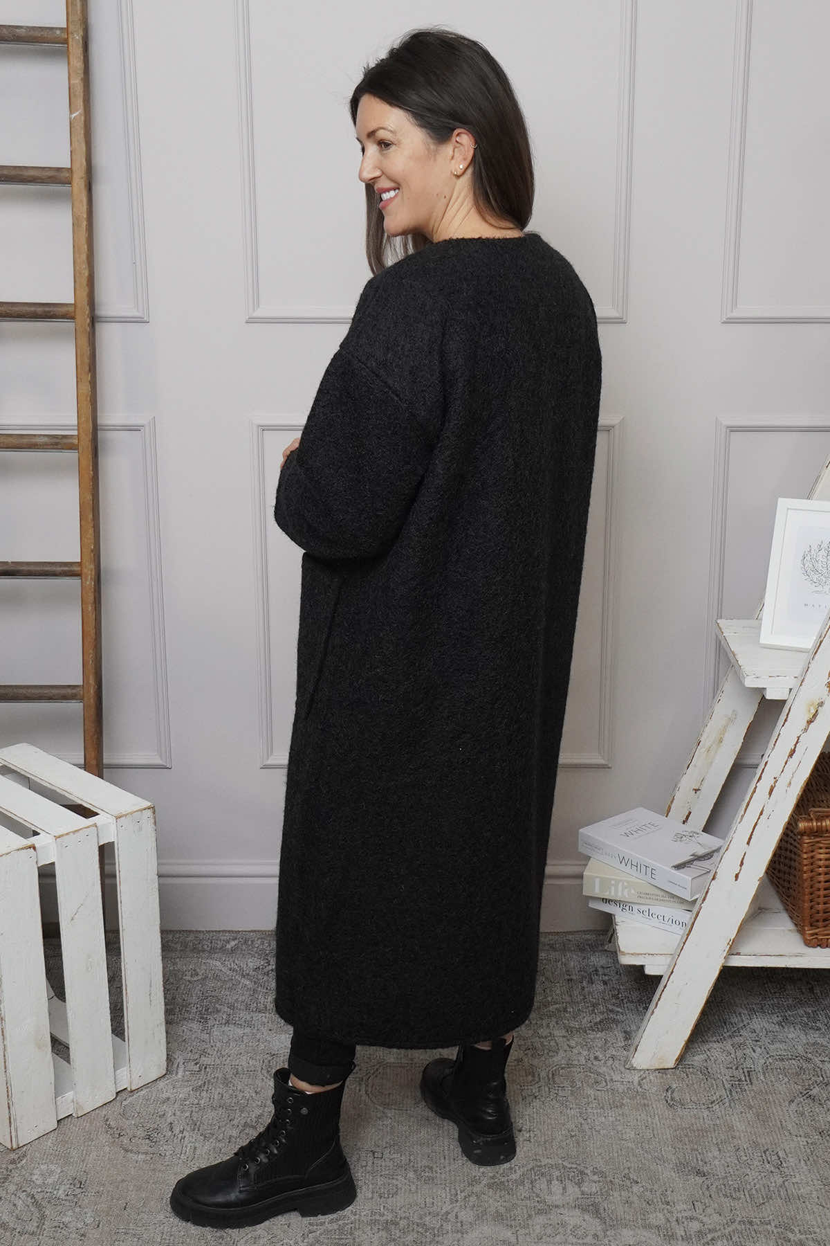 Santina Coat Black
