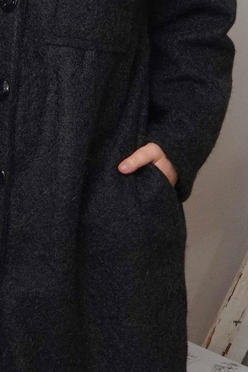 Chrysanta Coat Black - Image 3