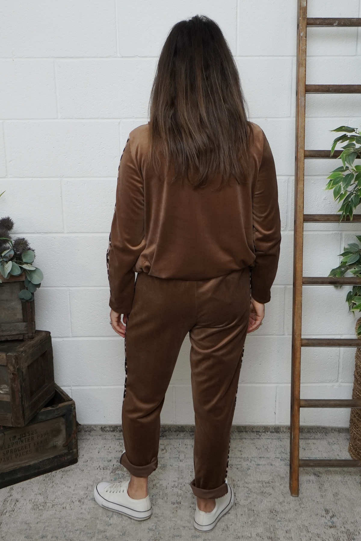 Phillida Leopard Trousers Nutmeg