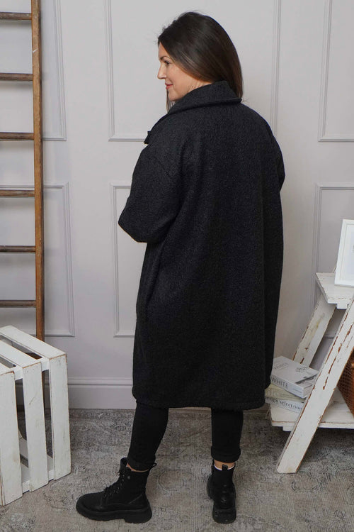 Chrysanta Coat Black - Image 4