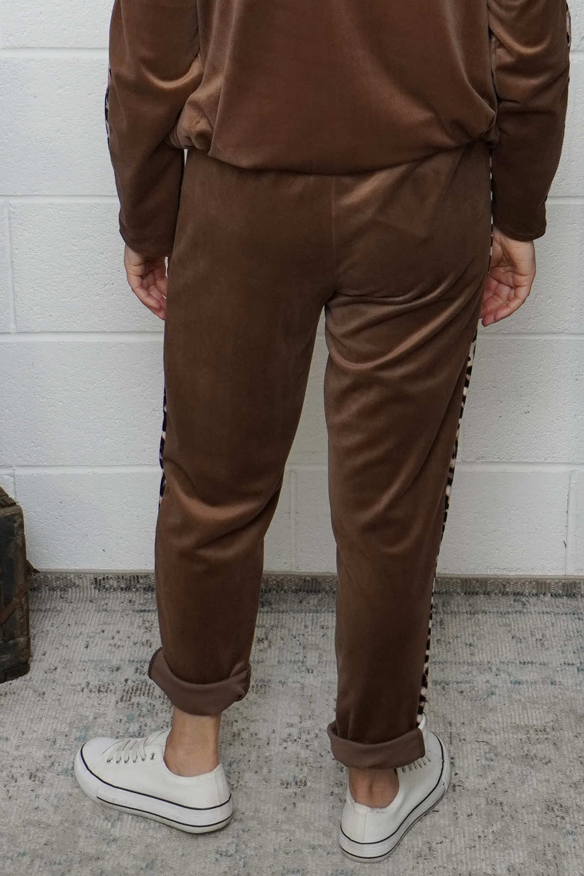 Phillida Leopard Trousers Nutmeg