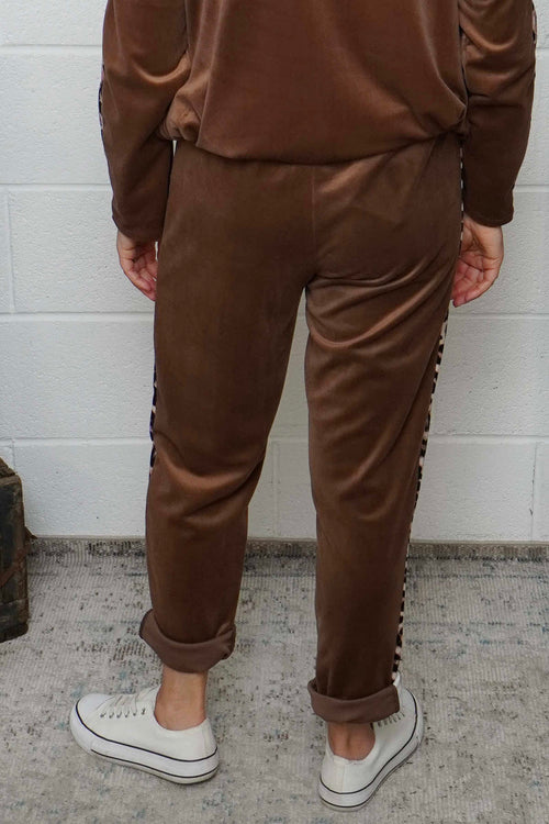 Phillida Leopard Trousers Nutmeg - Image 3