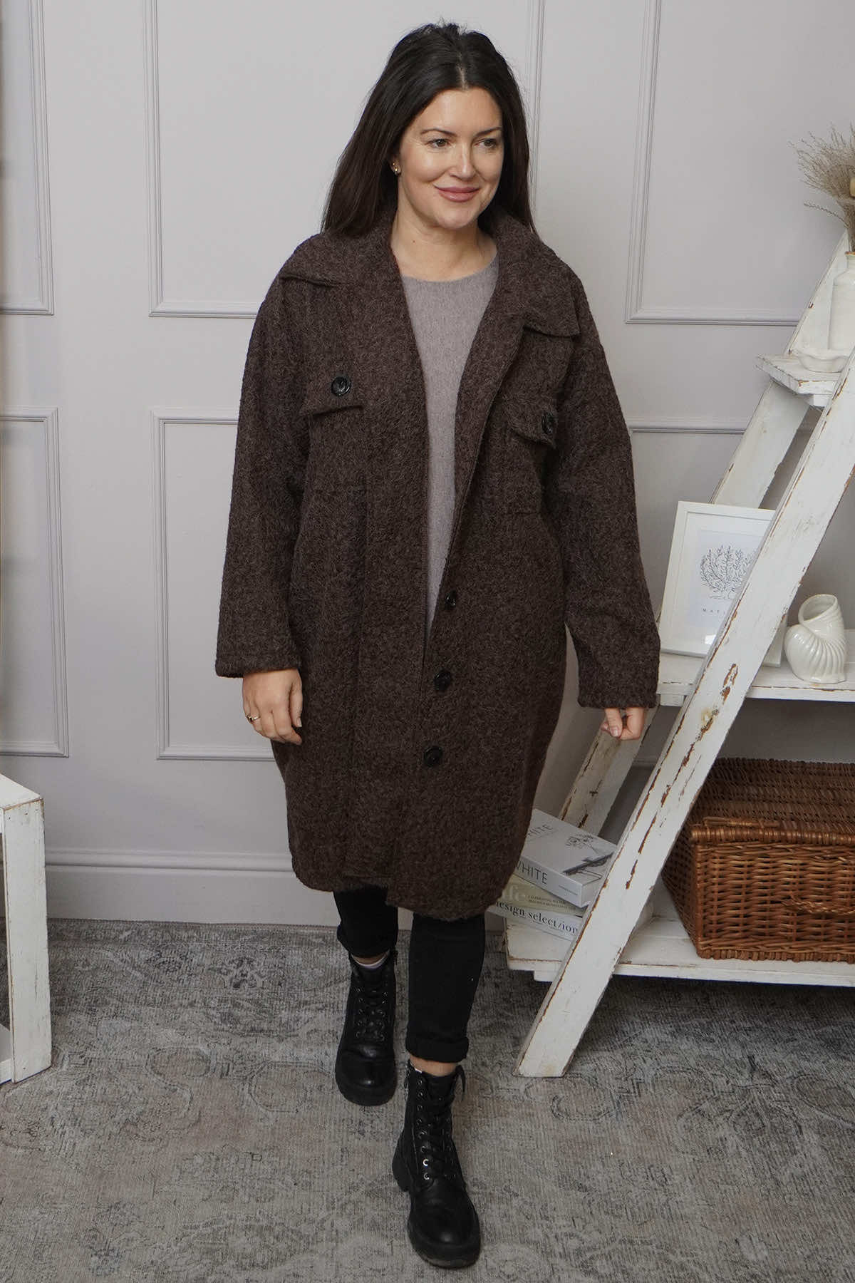 Chrysanta Coat Cocoa