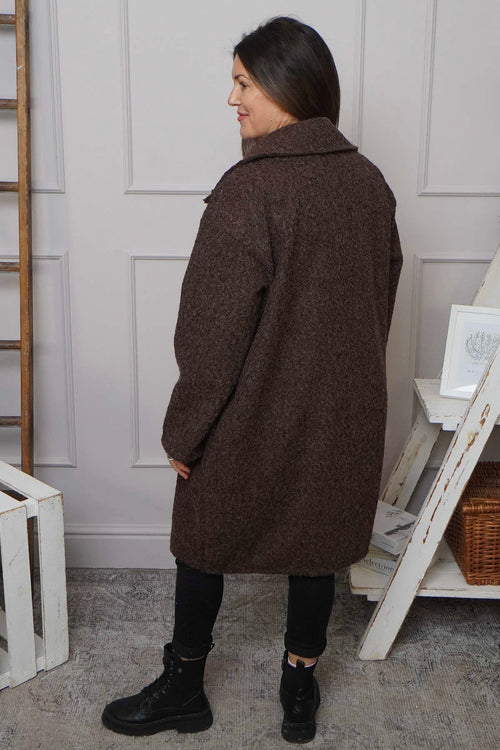 Chrysanta Coat Cocoa - Image 4