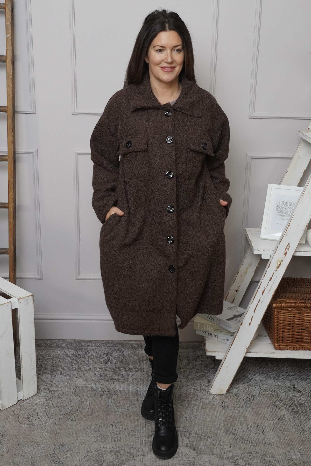 Chrysanta Coat Cocoa