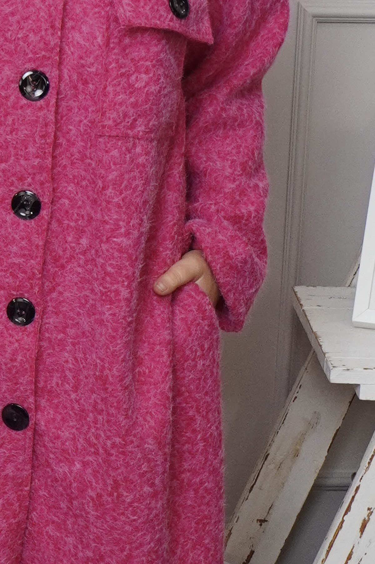 Chrysanta Coat Fuchsia