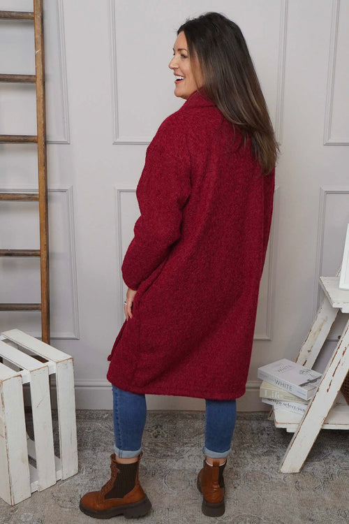 Chrysanta Coat Wine - Image 4