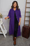 Tisha Needlecord Shirt Dress Purple