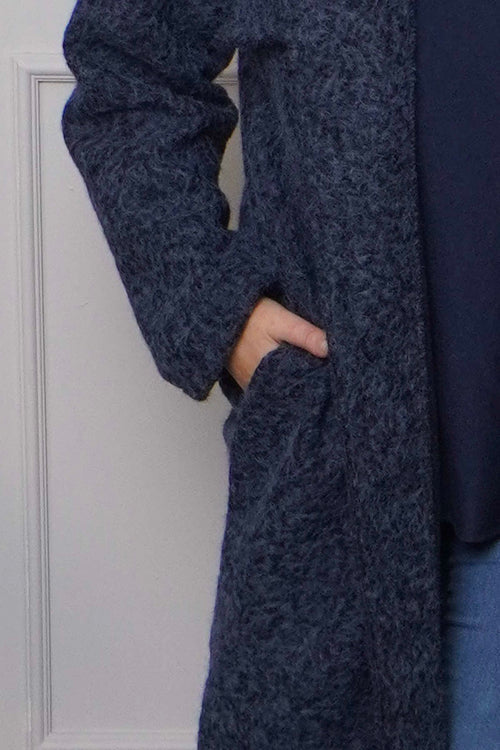 Chrysanta Coat Navy - Image 3