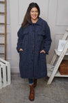 Chrysanta Coat Navy