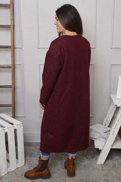 Santina Coat Wine - Image 4