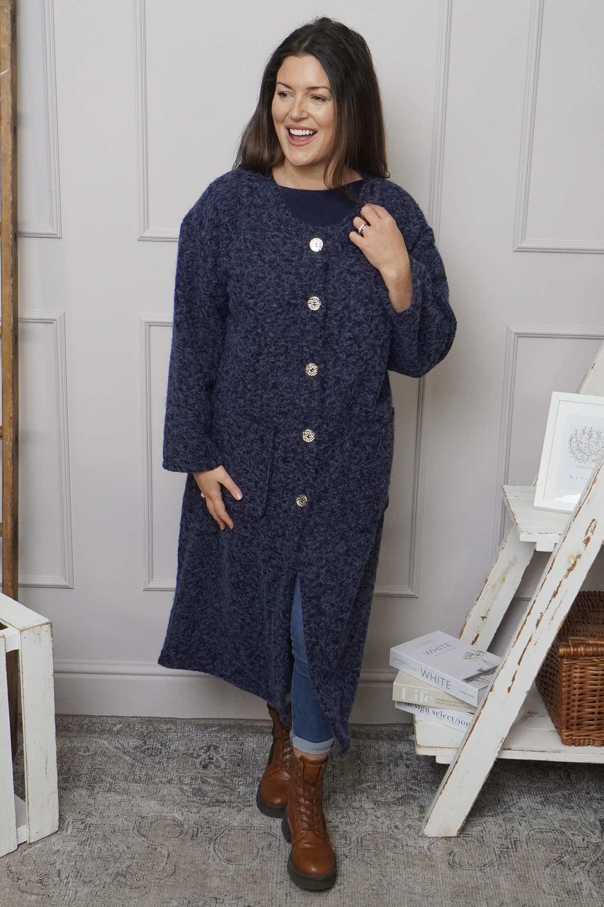 Santina Coat Navy