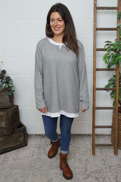 Casiane Top Grey