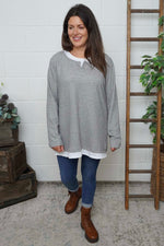 Casiane Top Grey Grey - Casiane Top Grey