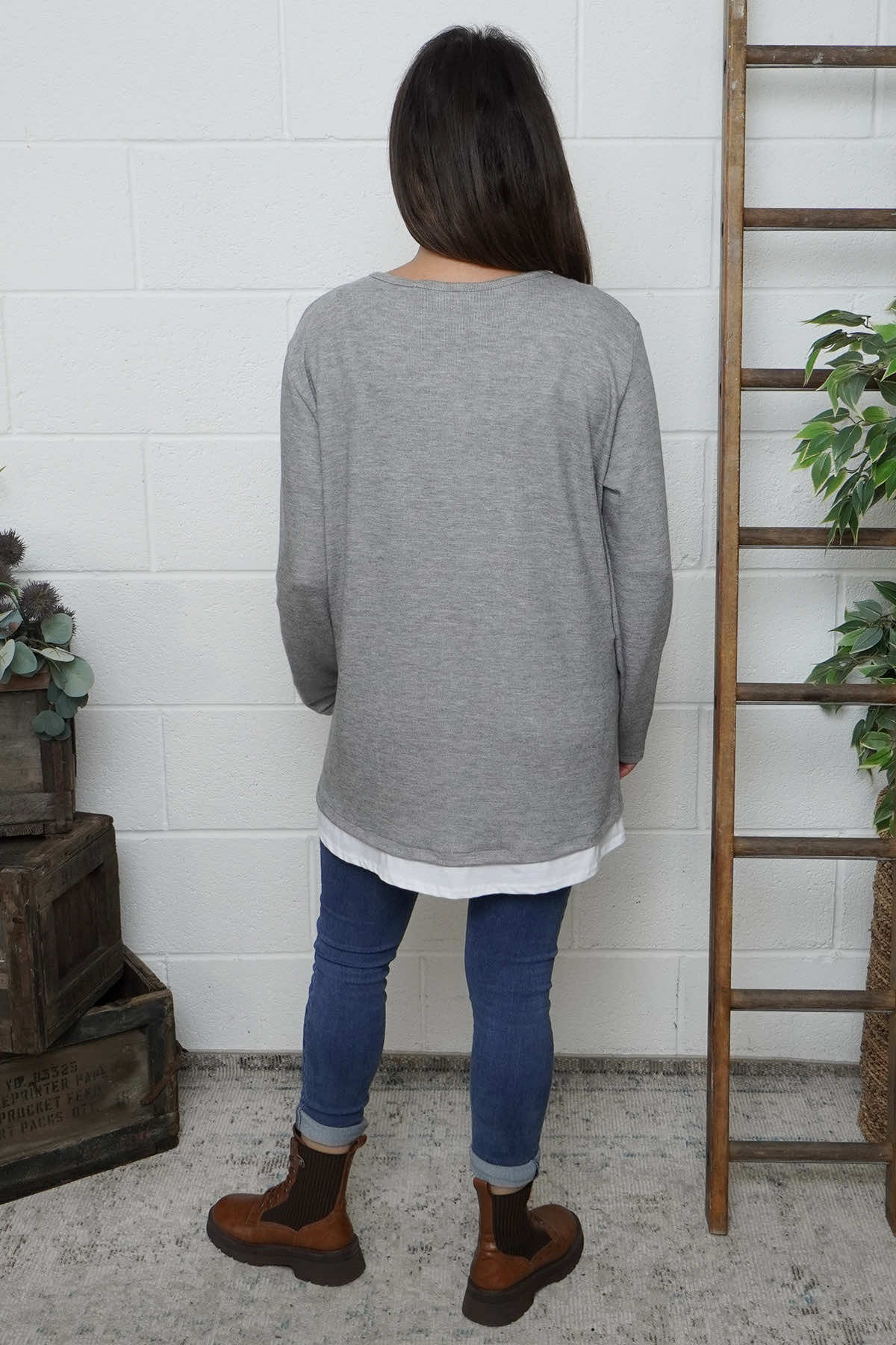 Casiane Top Grey