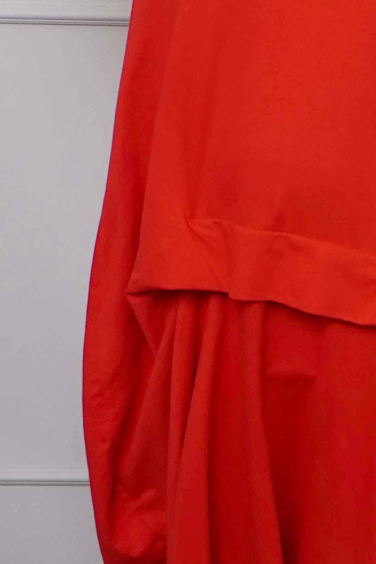 Lotus Cotton Dress Red