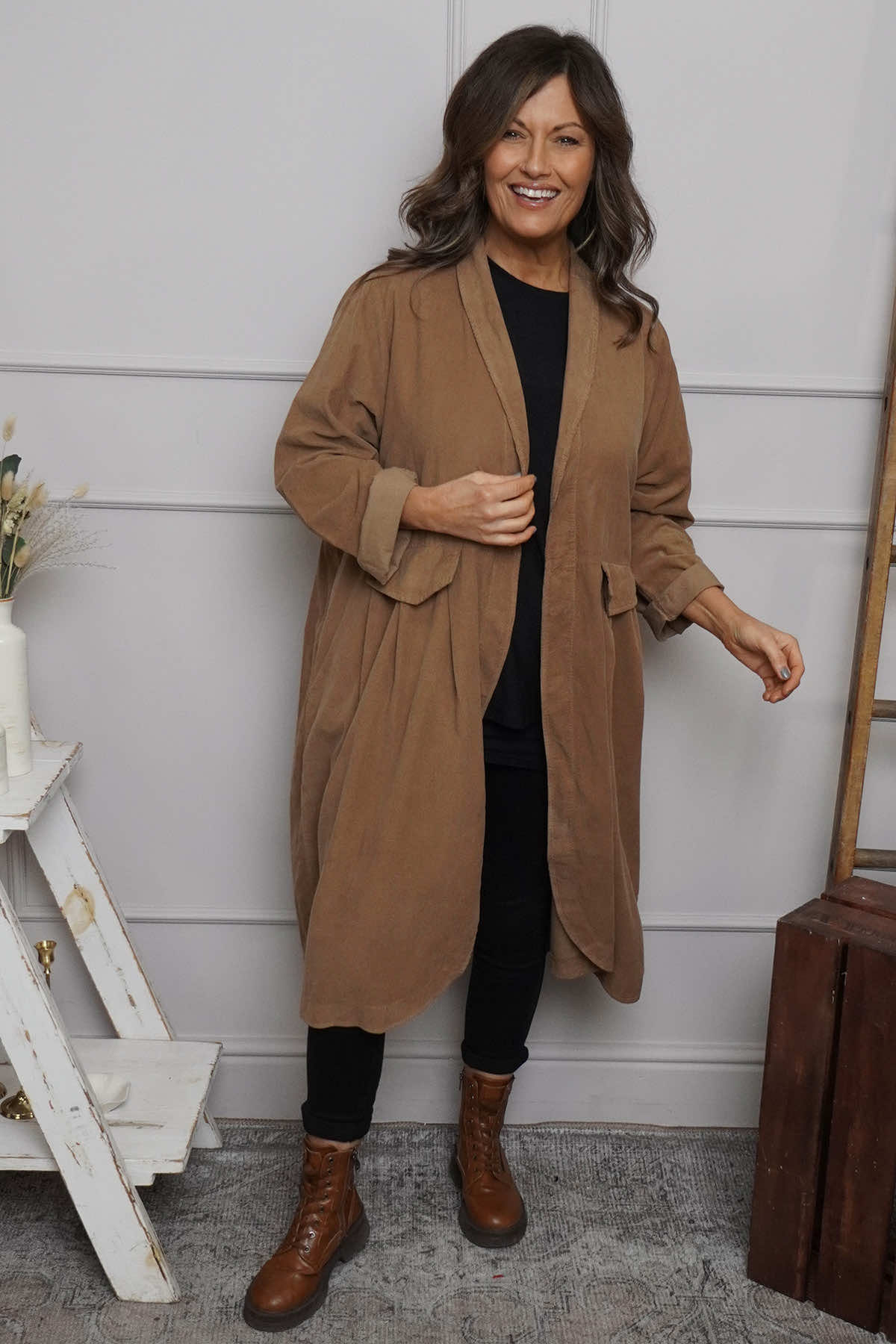 Kapri Needlecord Jacket Camel