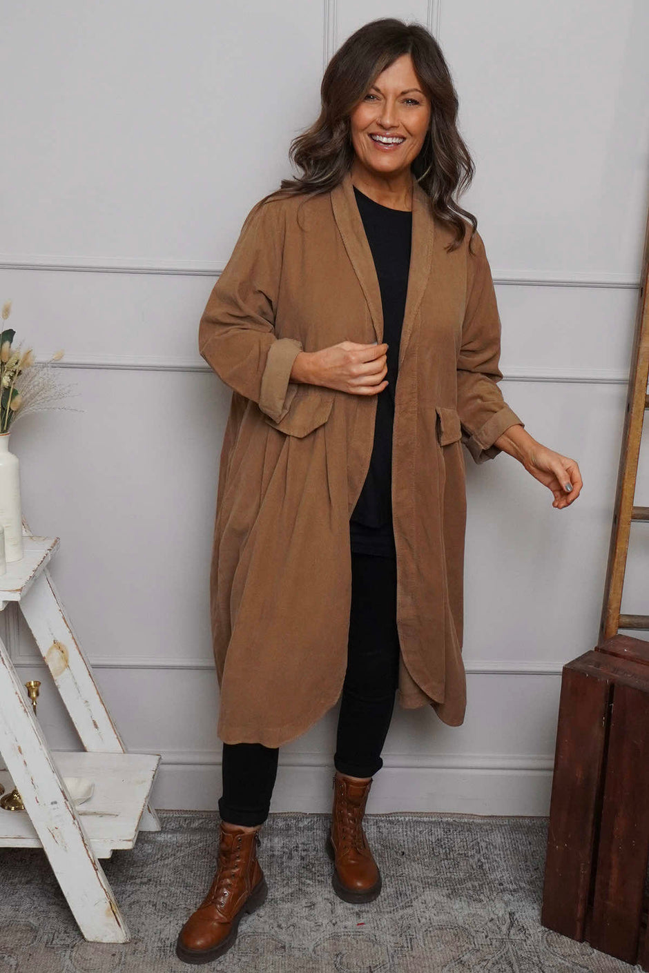 Kapri Needlecord Jacket Camel