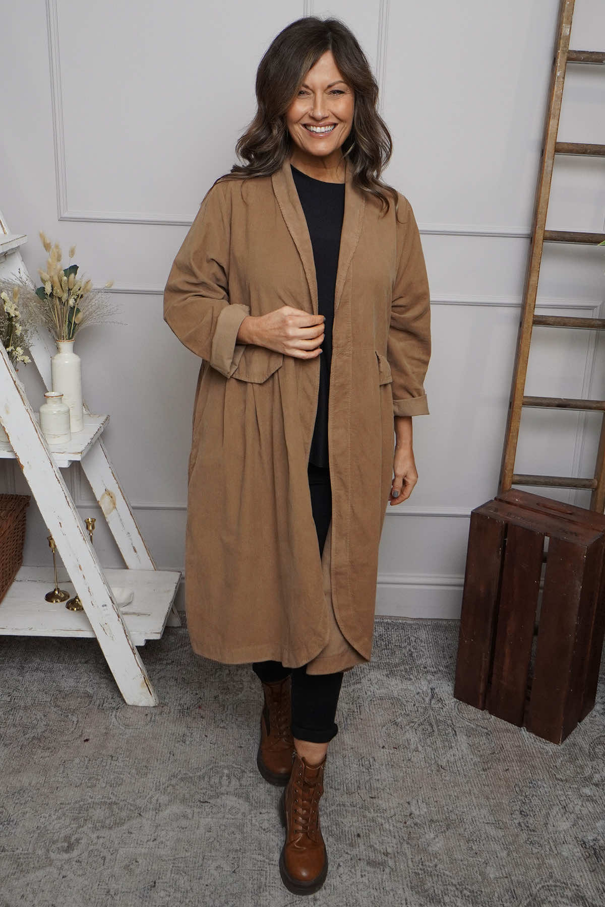 Kapri Needlecord Jacket Camel