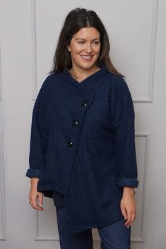 Shona Boucle Jacket Navy