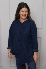 Shona Boucle Jacket Navy Navy - Shona Boucle Jacket Navy