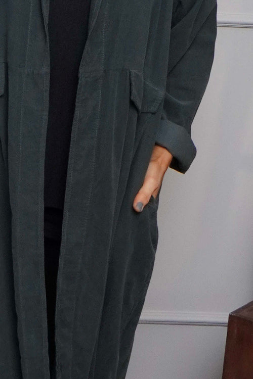 Kapri Needlecord Jacket Mid Grey - Image 3